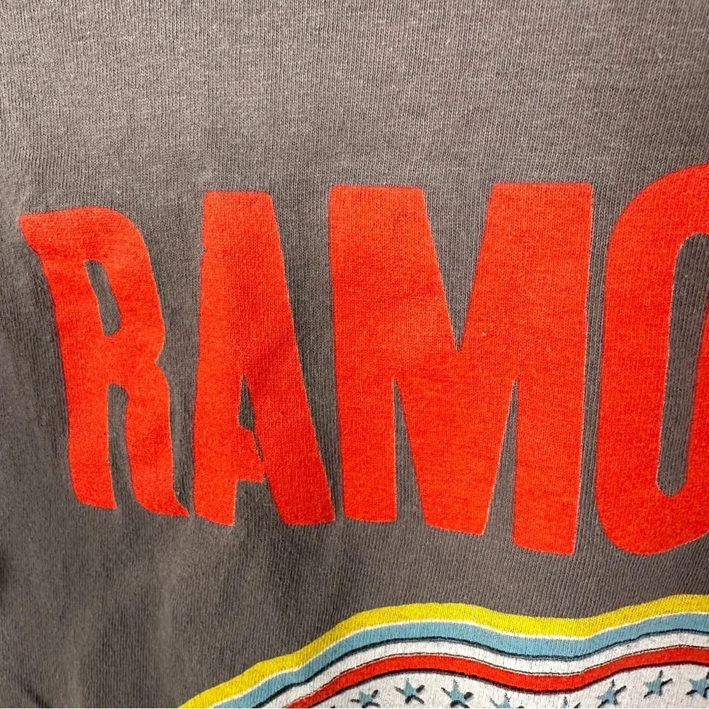 Ramones Graphic Band Tee 100% Cotton Vintage Rock T-Shirt Punk Unisex Small Grey - Picture 3 of 6